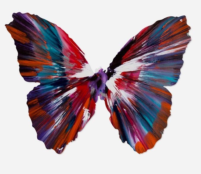 No Technical Hirst - Butterfly Spin Painting