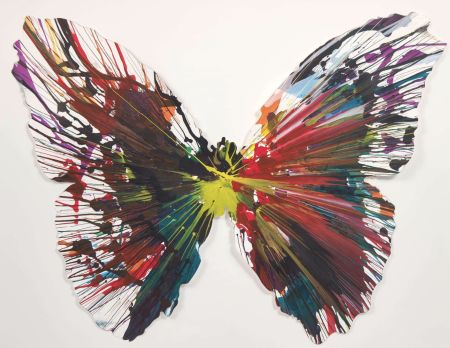 Multiple Hirst - Butterfly Spin Painting