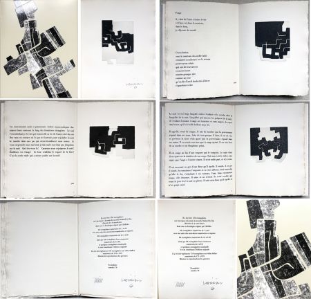 Illustrated Book Chillida -  C. Racine. LE SUJET EST LA CLAIRIÈRE DE SON CORPS. Poèmes. 4 eaux-fortes originales (1974)