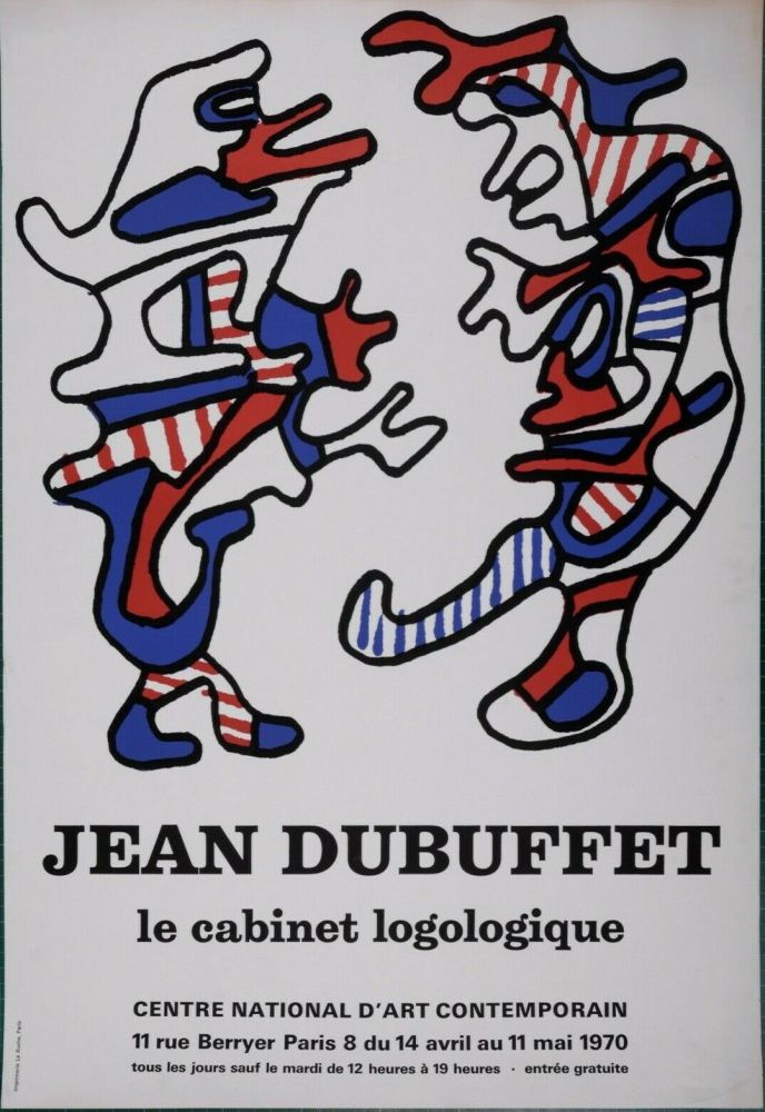 Lithograph Dubuffet - Cabinet Logologique National Contemporary Art Center, 1971