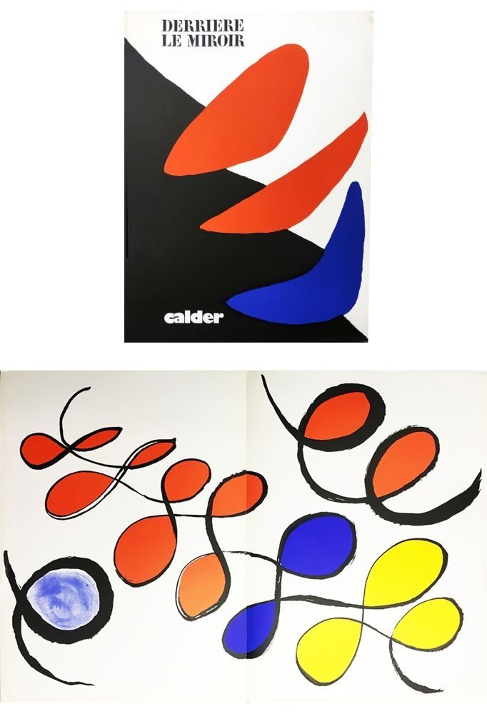 Illustrated Book Calder - CALDER, LA LIBERTÉ. Derrière Le Miroir N° 190. 4 LITHOGRAPHIES ORIGINALES EN COULEURS (1971)