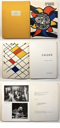 Illustrated Book Calder - CALDER OISELEUR DU FER. DERRIÈRE LE MIROIR N° 156 DE LUXE SIGNÉ. 9 lithographies (1966).