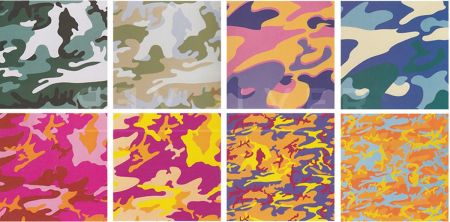 Screenprint Warhol - Camouflage, Complete Portfolio (FS II.406 through FS II.413)