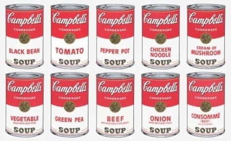 Screenprint Warhol (After) - Campbell soup 10 silkscreens