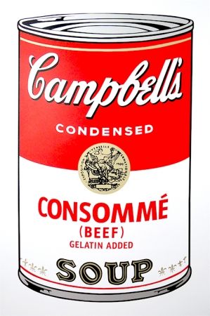 Screenprint Warhol (After) - Campbell's Soup - Consommé