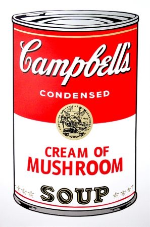 Screenprint Warhol (After) - Campbell's Soup - Mushroom