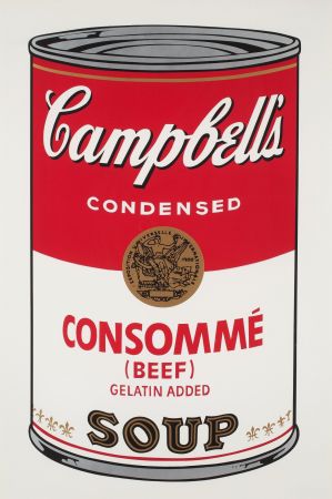 Screenprint Warhol - Campbell`s Soup (Beef Consommé)