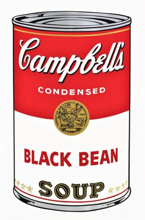 Screenprint Warhol - Campbell's Soup, Black Bean