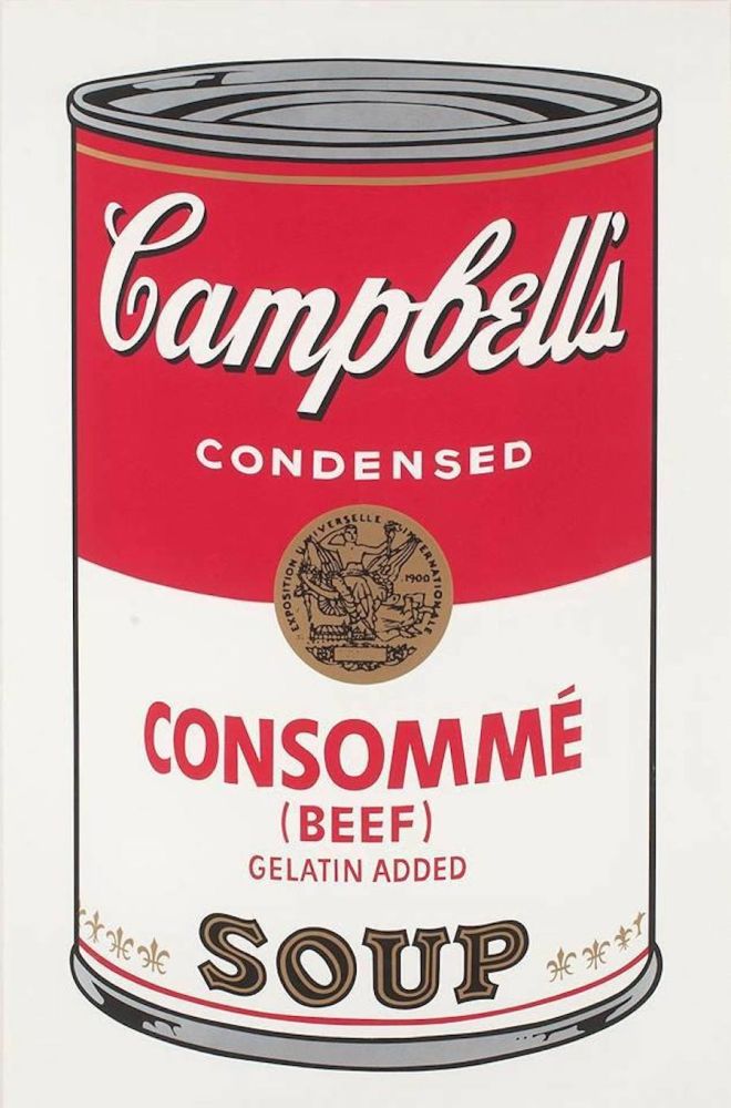Screenprint Warhol - Campbell's Soup: Consommé (FS II.52)