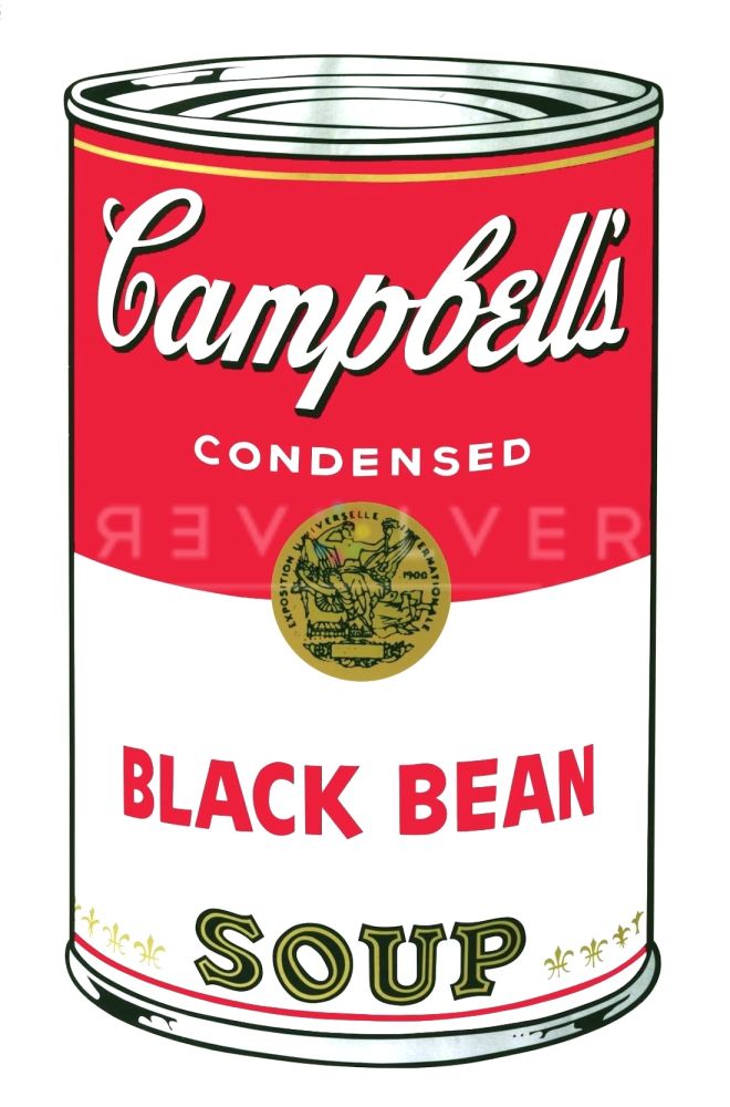 Screenprint Warhol - Campbell's Soup I: Black Bean (FS II.44)