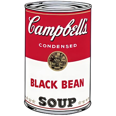 Screenprint Warhol - Campbell's Soup I: Black Bean (FS II.44)