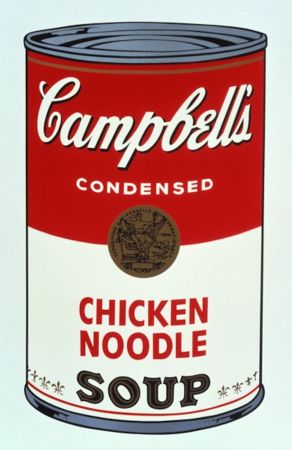 Screenprint Warhol - Campbell's Soup I, Chicken Noodle