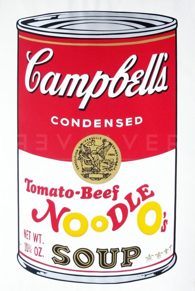 Screenprint Warhol - Campbell’s Soup II: Tomato Beef Noodle O’s (FS II.61)