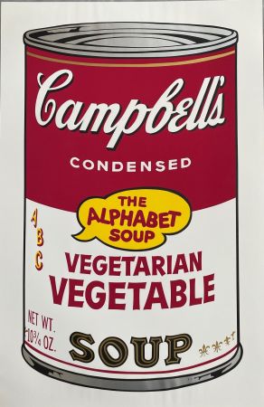 Screenprint Warhol - Campbell's Soup II: Vegetarian Vegetable