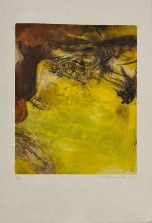 Etching And Aquatint Zao - Canto Pisan 