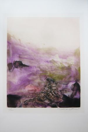Etching And Aquatint Zao - Canto Pisan 222