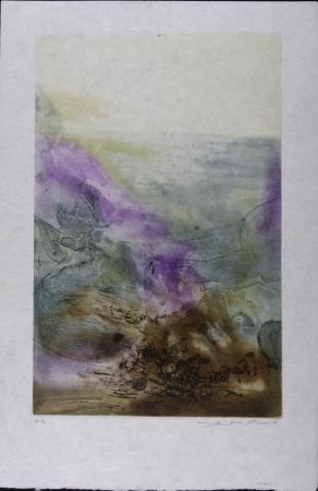 Etching Zao - Canto Pisan (planche 7), 1972 - Hand-signed