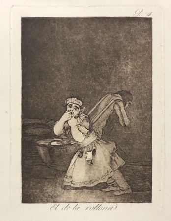 Engraving Goya - Capricho 4. El de la rollona