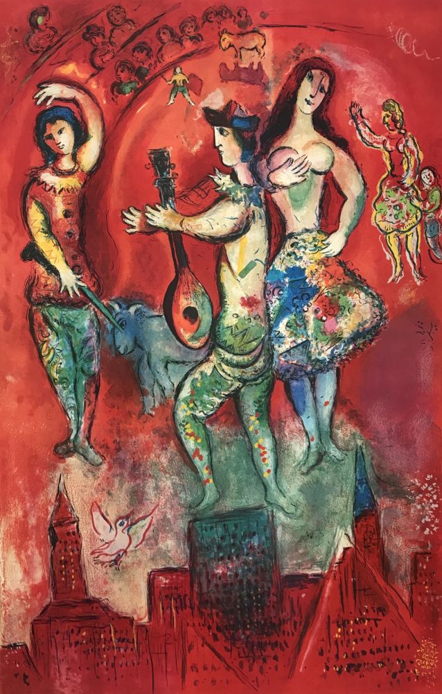Lithograph Chagall - Carmen
