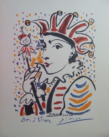 Lithograph Picasso - Carnaval : le fou