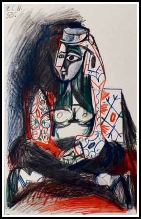 Lithograph Picasso (After) - CARNET DE CALIFORNIE VII