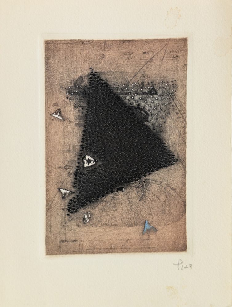 Etching Piza - Carte de Voeux - Galerie Michel (Paris) 