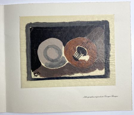 Lithograph Braque - Carte de voeux 1962