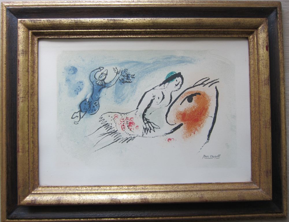 Lithograph Chagall - Carte de voeux pour Aimé Maeght