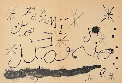 Lithograph Miró - Cartons pg.13