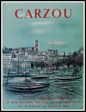 Poster Carzou - CARZOU GALERIE PIERRE COREN, AIX EN PROVENCE