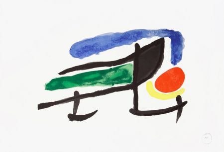 Lithograph Miró - Catalogue Cover for the exhibition “Miro el tapis de Tarragona”, 1970
