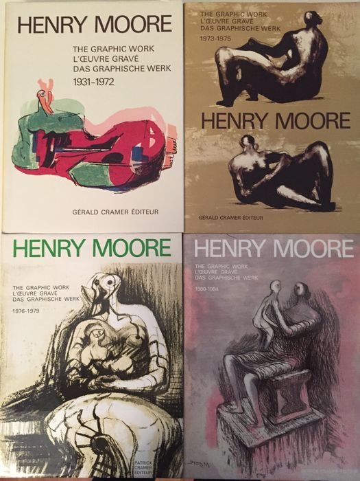 Illustrated Book Moore - Catalogue Raisonné of Henry Moore Graphic Work 1931 - 1984 (4 Volume Set)
