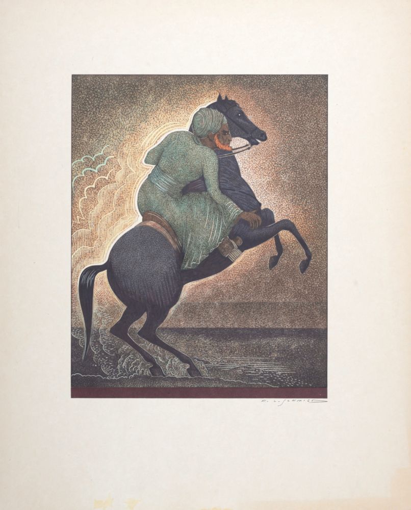 Woodcut Schmied - Cavalier, 1930