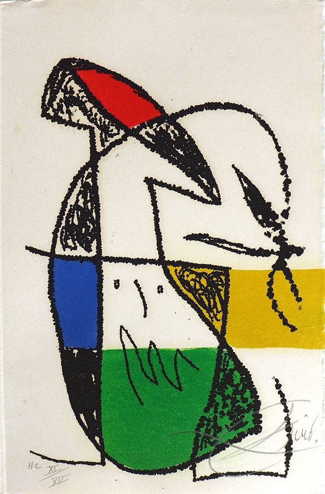 Etching Miró - Ceci est la couleur de mes rêves