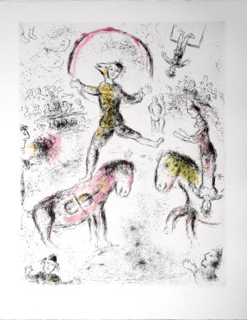 Etching And Aquatint Chagall - Celui qui dit les choses sans rien dire, 1976 - PLATE 17