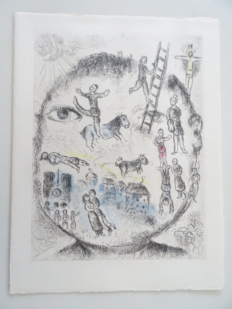 Etching And Aquatint Chagall - Celui qui dit les Choses sans rien dire, planche 528