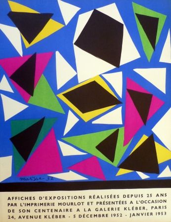 Lithograph Matisse - Centenaire de l'imprimerie Mourlot, exposition galerie Kléber 1953