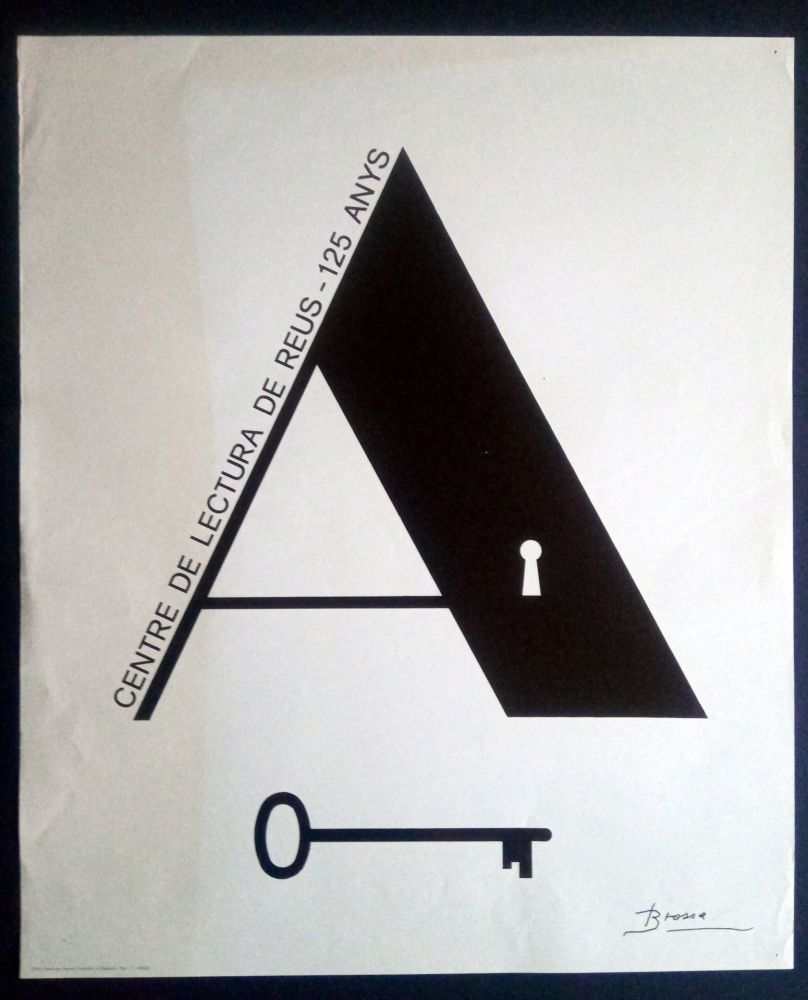 Poster Brossa - Centre de Lectura de Reus - 125 anys - 1984