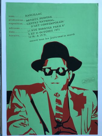 Poster Rancillac - Centre national d'art contemporain