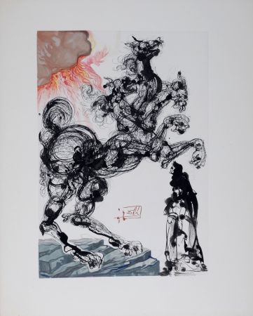 Lithograph Dali - Cerbère