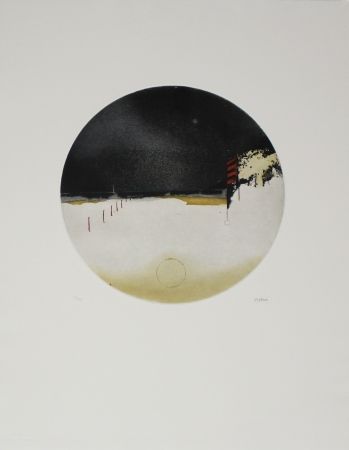 Etching And Aquatint Beeri - Cercle crépusculaire / Twilight Circle