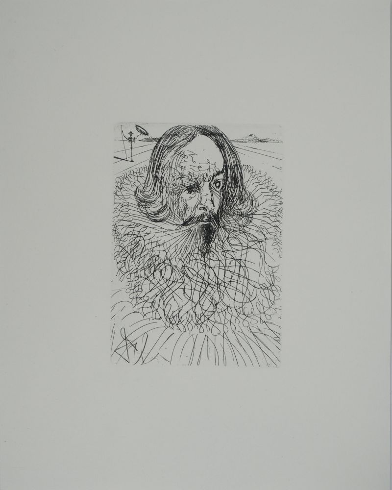 Etching Dali - Cervantes