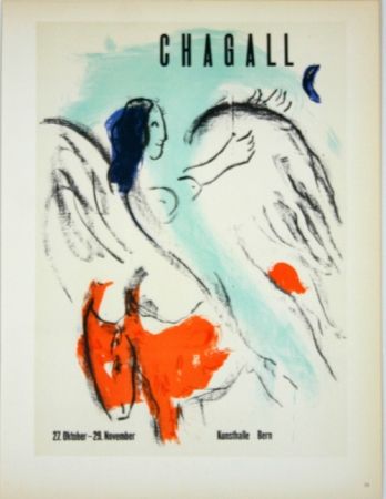 Lithograph Chagall - Chagall  Kunsthalle  Bern  1957
