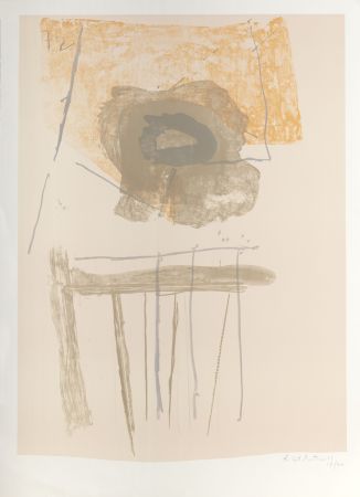 Lithograph Motherwell - Chair