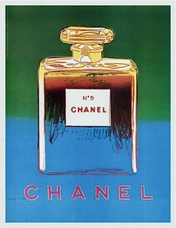 Poster Warhol - Chanel (bleue et jaune ) ,1997