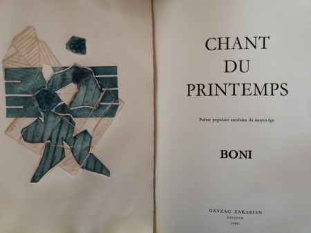 Illustrated Book Boni - Chant du Printemps - Poème populaire arménien -