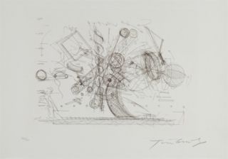 Etching Tinguely - Chaos