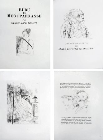 Illustrated Book Dunoyer De Segonzac - Charles-Louis Philippe : BUBU DE MONTPARNASSE (1929)