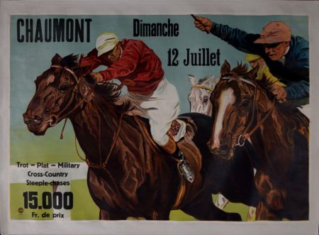 Lithograph Anonyme - Chaumont Dimanche 12 Juillet, c. 1930s - Large lithograph poster!