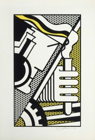 Screenprint Lichtenstein - Chem 1A